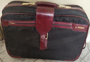 schitterende retro classic leren Samsonite koffer / reistas  beschikbaar voor biedingen