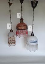 Vintage glas kralen lampen, lees de beschrijving., Huis en Inrichting, Lampen | Hanglampen, Ophalen of Verzenden, Zo goed als nieuw