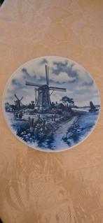 Delfts Blauw Bord Hollandse Molen, Antiek en Kunst, Ophalen of Verzenden