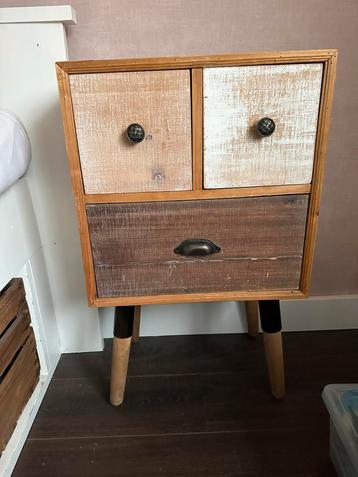 Set van 2 Nachtkastjes - Hout beschikbaar voor biedingen