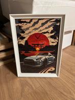 Fotolijst wit a4 met poster, Ophalen, Zo goed als nieuw, Hout, Minder dan 50 cm