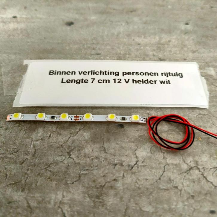 modeltrein Personenrijtuigen verlichting 7 cm lang, Hobby en Vrije tijd, Modeltreinen | H0, Nieuw, Transformator of Voeding, Gelijkstroom