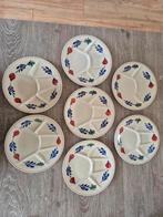 7 Boerenbont Gourmetborden - Ø 23cm, Huis en Inrichting, Keuken | Servies, Gebruikt, Ophalen of Verzenden, Bord(en), Aardewerk