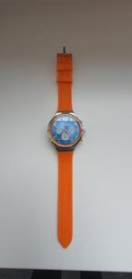 Atlas for Men horloge nieuw met oranje rubberen band, Nieuw, Overige merken, Staal, Ophalen of Verzenden