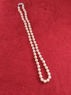 Vintage Parelketting - Zoetwaterparels, Overige materialen, Gebruikt, Wit, Ophalen of Verzenden