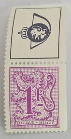 België 1978 - OBP 1897f - Cijfer op heraldieke leeuw+ wimpel, Postzegels en Munten, Postzegels | Europa | België, Frankeerzegel