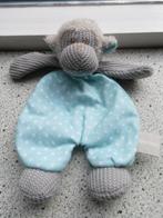 2 x Knuffeldoek aap of aapje van Blokker blauw grijs, Ophalen of Verzenden, Zo goed als nieuw, Overige typen