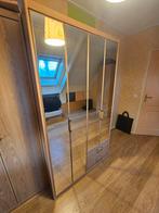 Mooie kledingkast met vouwdeuren, Gebruikt, 200 cm of meer, Ophalen of Verzenden, Glas