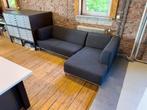 Antracietgrijze hoekbank chaise longue bank sofa, Ophalen, 250 tot 300 cm, 125 tot 150 cm, Zo goed als nieuw