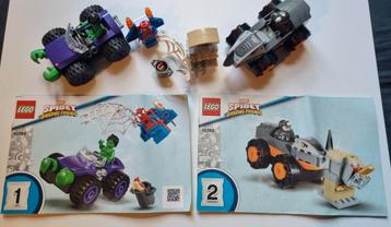 Lego Hulk Vs Rhino Showdown - Compleet met Handleiding beschikbaar voor biedingen