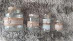 Trouwerij decoratie (versierde potjes), Ophalen, Glas, Pot, Bus of Blik