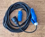 Verlengsnoer met blauwe stekkers, Ophalen of Verzenden, Gebruikt, Kabel of Snoer