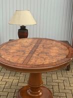 ronde uitschuifbare tafel - schuuropruiming, Huis en Inrichting, Tafels | Eettafels, Ophalen, Kersenhout, Gebruikt, Luxe