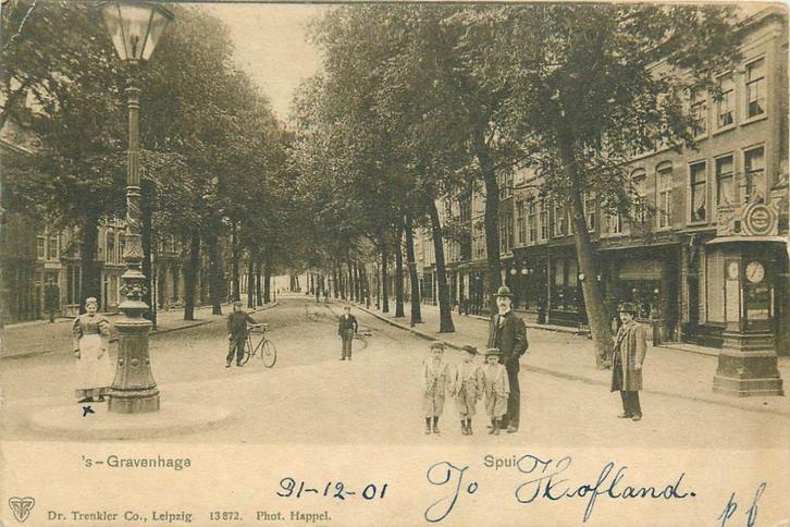 701219005 Den Haag Spui, Verzamelen, Ansichtkaarten | Nederland, Zuid-Holland, Voor 1920, Verzenden