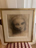 Houtskool portret dame, Ophalen of Verzenden