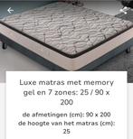 Nieuw, ongebruikt matras 90x200, Huis en Inrichting, Slaapkamer | Waterbedden, Ophalen, Nieuw, Eenpersoons, 90 cm