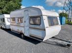 Droge Eriba Taiga  met eigen kenteken., Caravans en Kamperen, Caravans, Omvormbare zithoek, Bedrijf, 4 tot 5 meter, 500 - 750 kg