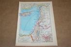 Oude kaart Palestina en Syrië - circa 1925 !!, Gelezen, Ophalen of Verzenden