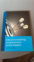Effectief mondeling communiceren in drie stappen, Sociale wetenschap, Darwin Frieser, Ophalen of Verzenden, Zo goed als nieuw
