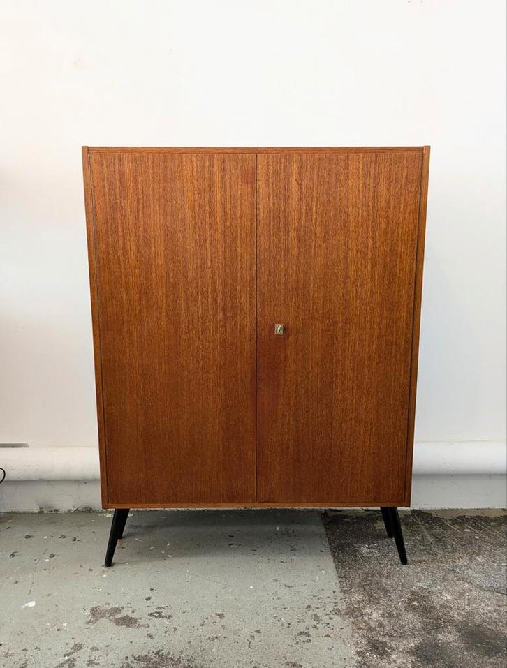 Prachtige vintage midcentury kast dressoir highboard, Huis en Inrichting, Kasten | Dressoirs, Zo goed als nieuw, 25 tot 50 cm