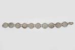 ANTIEKE ZILVEREN DUBBELTJES ARMBAND, Antiek en Kunst, Ophalen of Verzenden, Zilver