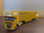 Daf XF 105 geel, Hobby en Vrije tijd, Modelauto's | 1:50, Ophalen of Verzenden, Zo goed als nieuw, Bus of Vrachtwagen, Tekno