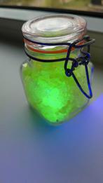 Potje /weckpot met uranium glas, Antiek en Kunst, Ophalen of Verzenden