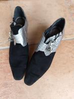 El Vaquero Zwarte schoenen met zilveren details - Maat 38, Zwart, Lage of Enkellaarzen, Ophalen of Verzenden, Gedragen