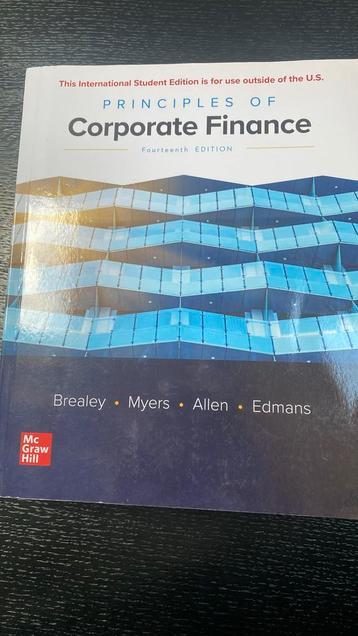 Principles of Finance beschikbaar voor biedingen