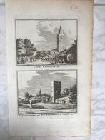 't Dorp Kastrikum / 't huis Kronenbrug, H. Spilman, 1740., Antiek en Kunst, Kunst | Etsen en Gravures, Ophalen of Verzenden