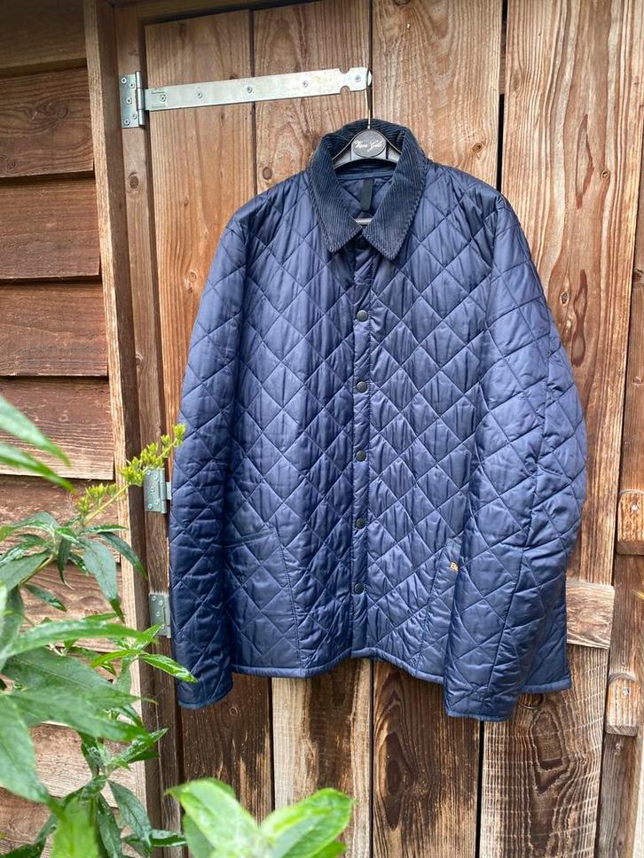 Mooie BARBOUR JAS BLAUW XL, Kleding | Heren, Grote Maten, Zo goed als nieuw, Jas of Mantel, Blauw, Ophalen of Verzenden