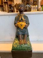 Kniknegertje/ gips/ oud/ missie., Ophalen of Verzenden