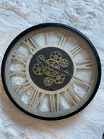 Grote Wandklok - 50 cm - Industrieel Design, Huis en Inrichting, Woonaccessoires | Klokken, Ophalen of Verzenden, Zo goed als nieuw