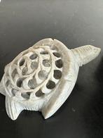 Opengewerkt Speksteen zwanger Schildpad beeldje, Ophalen of Verzenden, Zo goed als nieuw, Dier