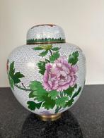 Grote Chinese cloisonné gemberpot, Ophalen of Verzenden