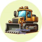 L468 icing frosting bouw verkeer vervoer 20cm eetbare print, Ophalen of Verzenden, Nieuw, Taarten, Versiering