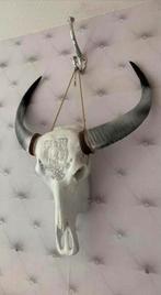 Decoratieve Buffel Schedel met Ornament, Huis en Inrichting, Ophalen of Verzenden, Zo goed als nieuw