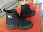 Tommy Hilfiger canvas laarzen Plateau zool mt 40, Kleding | Dames, Ophalen of Verzenden, Nieuw, Zwart