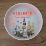 Vintage dienblad Sourcy, Huis en Inrichting, Gebruikt, Ophalen of Verzenden, Onbekend, Metaal