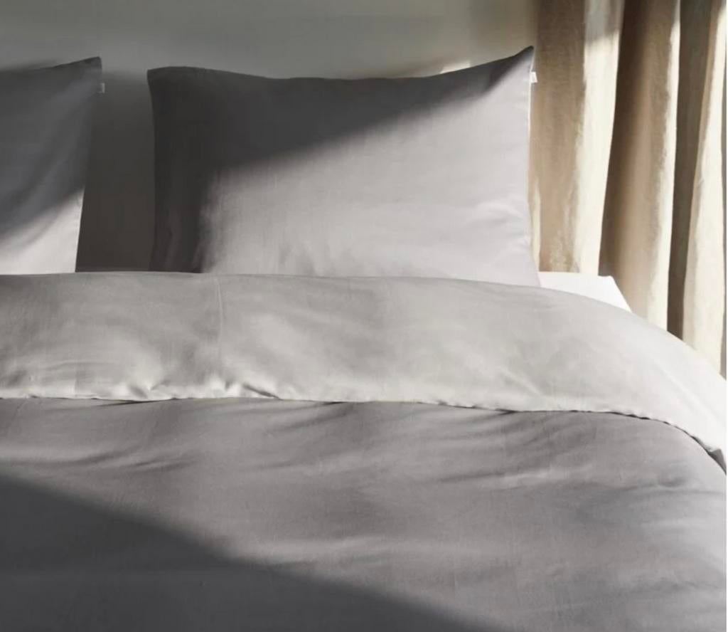 NIEUW- Luxe Grijs TENCEL Dekbedovertrek, Huis en Inrichting, Slaapkamer | Beddengoed, Nieuw, Dekbedovertrek, Tweepersoons, Grijs