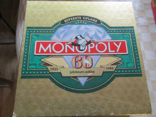 bordspel zgan Monopoly 60 jaar monopolie gelimiteerd, Hobby en Vrije tijd, Gezelschapsspellen | Bordspellen, Zo goed als nieuw