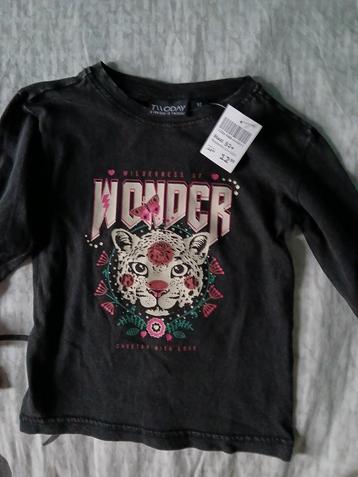 Meisjes shirt met opdruk. Maat 92. beschikbaar voor biedingen