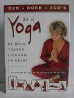 Yoga - de brug tussen lichaam en geest (boek dvd + cd's), Ophalen of Verzenden, Zo goed als nieuw, Overige sporten