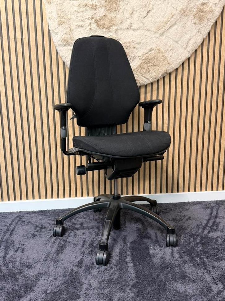 2x Rh Logic 300 bureaustoel (zwart/zwart) Ergonomisch!!, Huis en Inrichting, Bureaustoelen, Gebruikt, Zwart, Ergonomisch, Ophalen of Verzenden