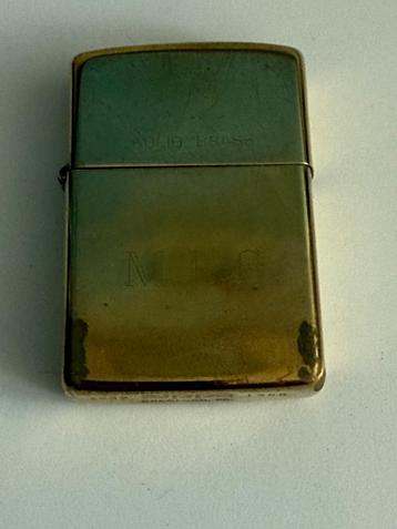 Zippo aansteker (1988, messing 'solid brass') beschikbaar voor biedingen