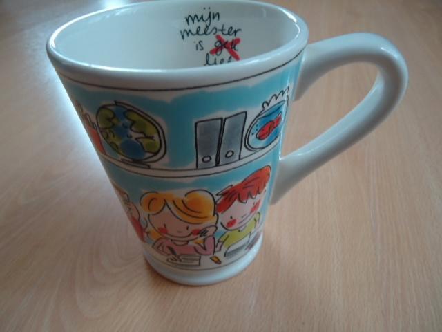 Blond Amsterdam mok "mijn meester" XL, Huis en Inrichting, Keuken | Servies, Zo goed als nieuw, Kop(pen) en/of Schotel(s), Blond Amsterdam