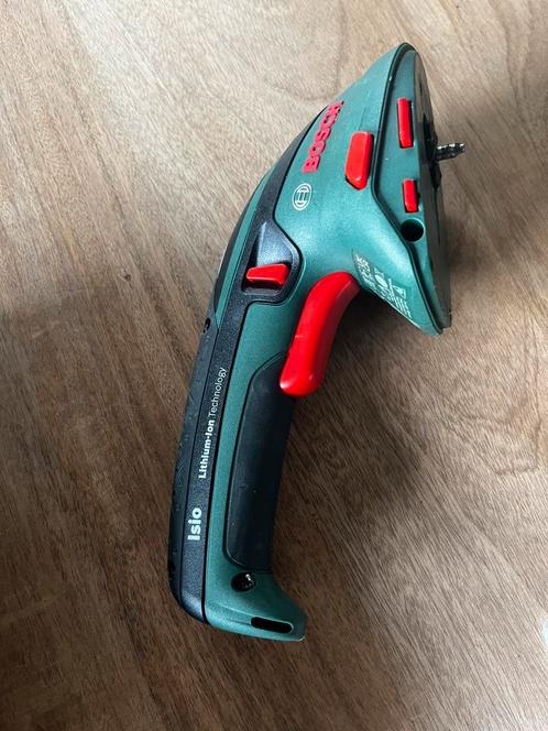 Bosch ISIO Accu Gras- buxusschaar, Tuin en Terras, Snoeischaren, Zo goed als nieuw, Minder dan 20 mm, Ophalen of Verzenden