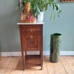 Lucky Vintage Antiek Frans Nachtkastje met Marmer Blad, Ophalen