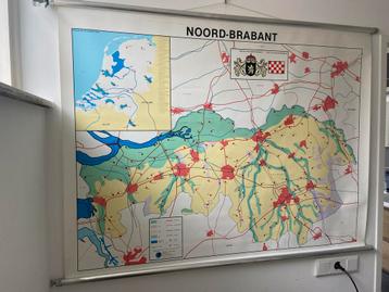 Schoolkaart Noord-Brabant - Aardrijkskunde beschikbaar voor biedingen