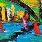 Acryl op canvas Jan Marti - Big Apple, Antiek en Kunst, Kunst | Schilderijen | Modern, Verzenden